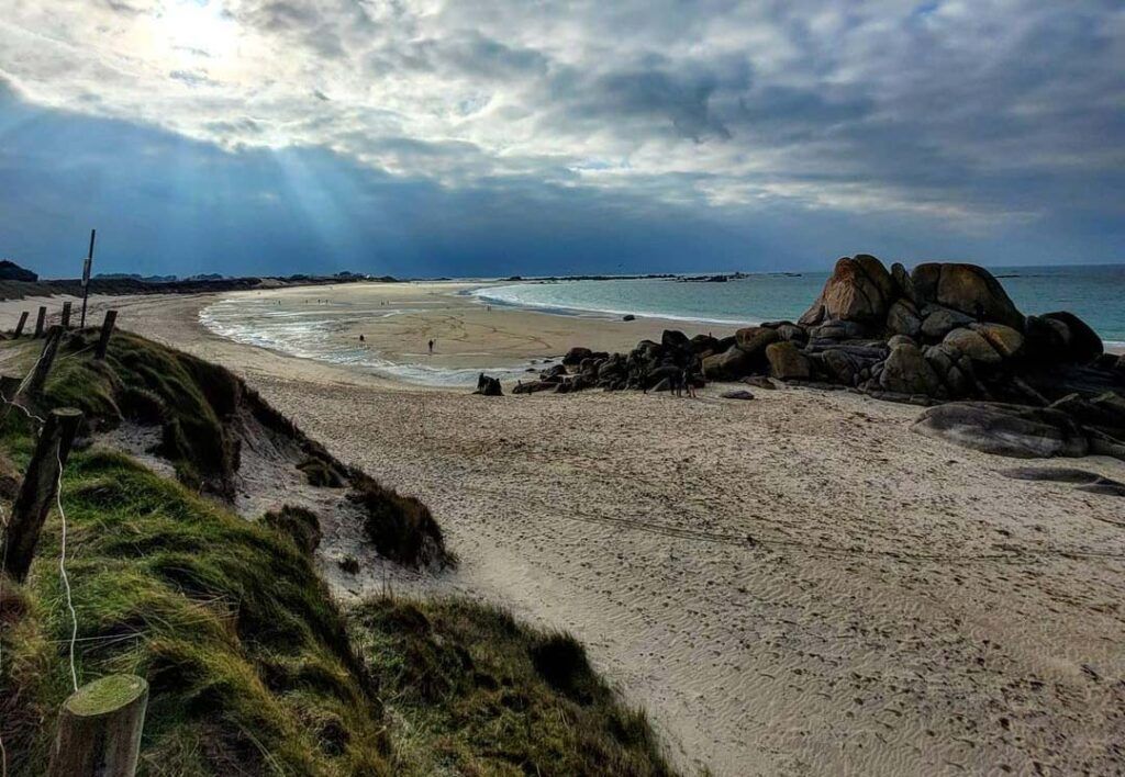 Amiets-Cleder beach in winter